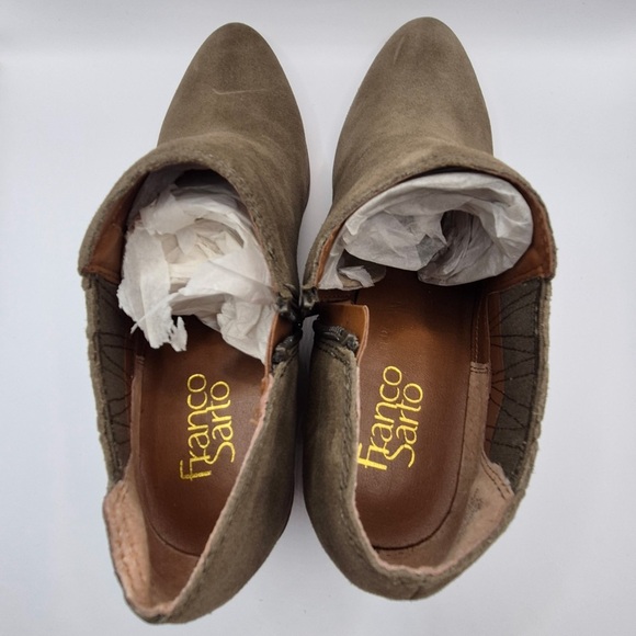 Suede Ankle Boots - Olive - Picture 5 of 6